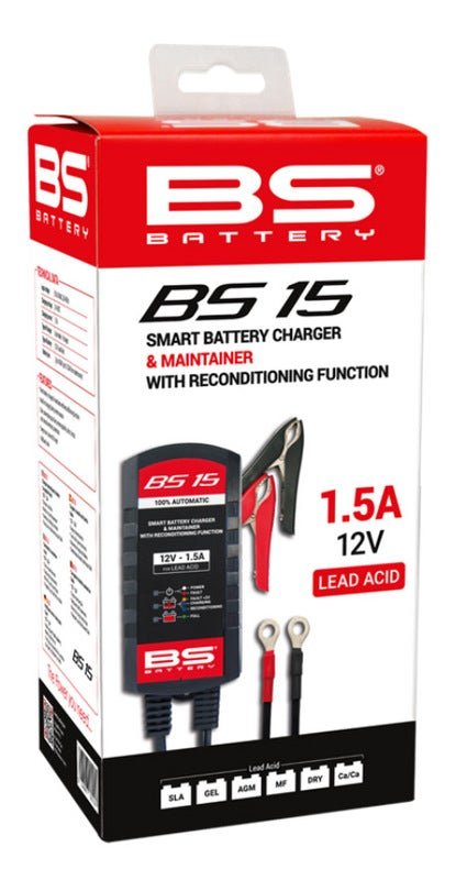 מטען חכם לאופנוע BS Battery BS15